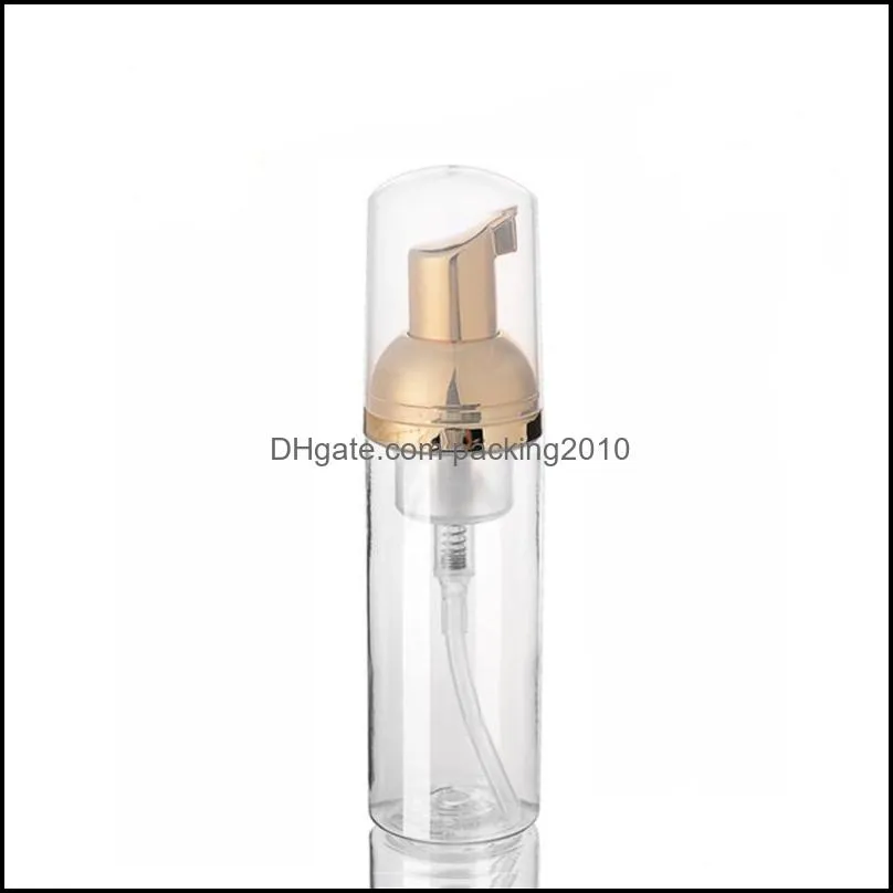 30 ml 50 ml plastic zeep Dispenser fles schuimpompflessen goud mousses vloeistof handdesinfecteur schuimende container druppel aflevering 2021 verpakking