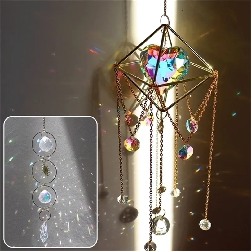 Crystal Suncatcher Pendant: Rainbow Maker For Home, Garden, And Window ...