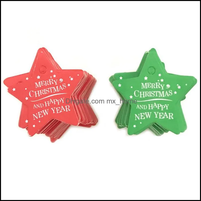 christmas series tags 100pcs paper gift label tags diy crafts hang tag gift baking wrapping decorative gift cards christmas favors