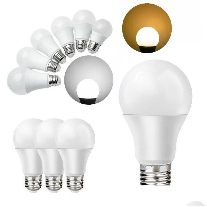 e27 3w 5w 7w 9w 12w 15w 18w 20w led edison globe light bulbs cool warm white 110/220v super bright lamp for home office bedroom