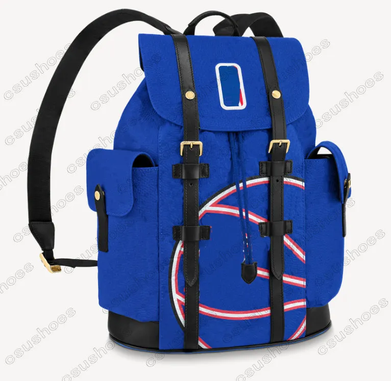 M21104 M20554 Christopher X Sac à dos pour homme M59662 Starry Sky Blue Designer Sac à dos Portefeuille Eclipse Reverse Grande capacité Tendance Porte-documents Sac de voyage Toile Cuir