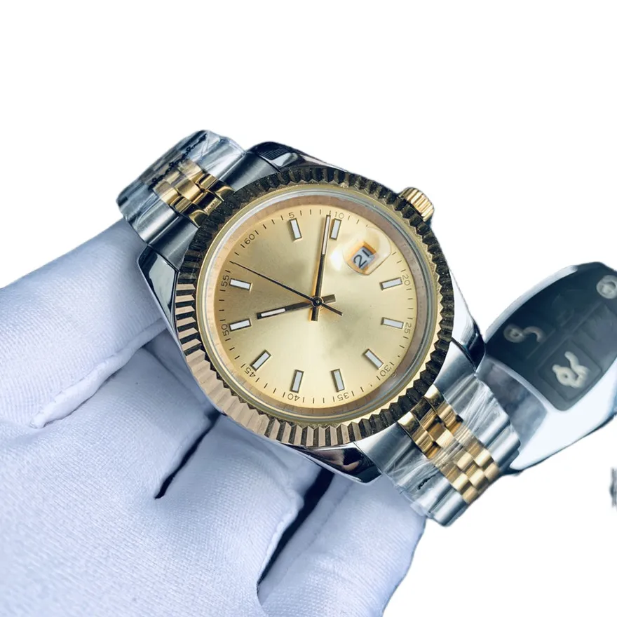 Men Women Automatische mechanische beweging Horloges 36/41 mm roestvrij staal Luminous waterdichte waterdichte 31 mm designer luxe horloge -paren stijl