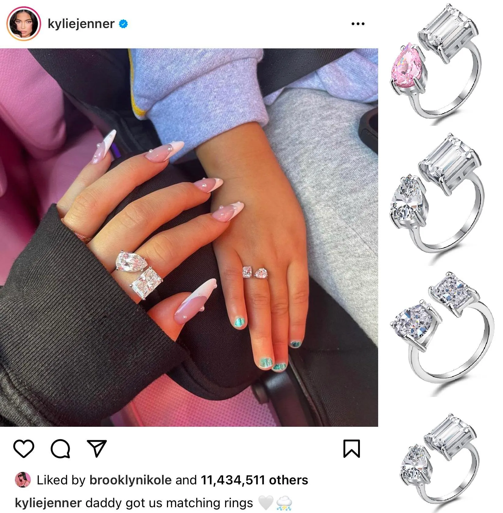 Solid 925 argento anello minialista anello da donna carino bling 8a zircone anelli diamante regolabili per le donne mamma bambino amore wedding engagement monili di moda 2022 design