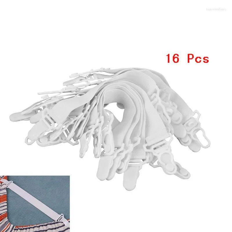 Laundry Bags 16 Pcs Bed Sheet Nylon Fasteners Clip Mattress Cover Elastic Grippers JAN88