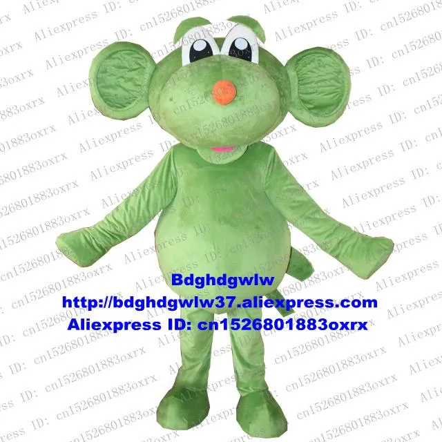 Mascot kostymer gröna gopher fältmusvole vild råttdräkt vuxen tecknad karaktär prestanda upacara penutupan zx2559mascot