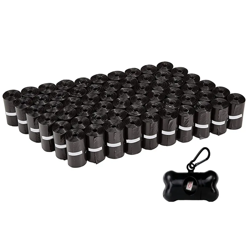 120 Rolls Pure Dog Poop Bag 15 S/ Roll Duże odpady kota S Doggie Outdoor Home Clean Furfill Garbage Pet Zapasy 220510