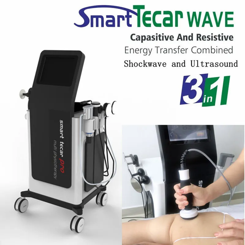 Smart Tecar Beauty Equipment Therapeutic Ultrasound Shockwave Shock Wave Diathermy Therapy