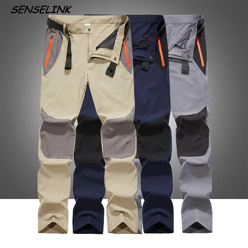 Calça Masculina Primavera Verão Homens Calças Ao Ar Livre Moda Esporte Secagem Rápida Casual Caminhadas Alpinismo Impermeável Cargo Men Masculino