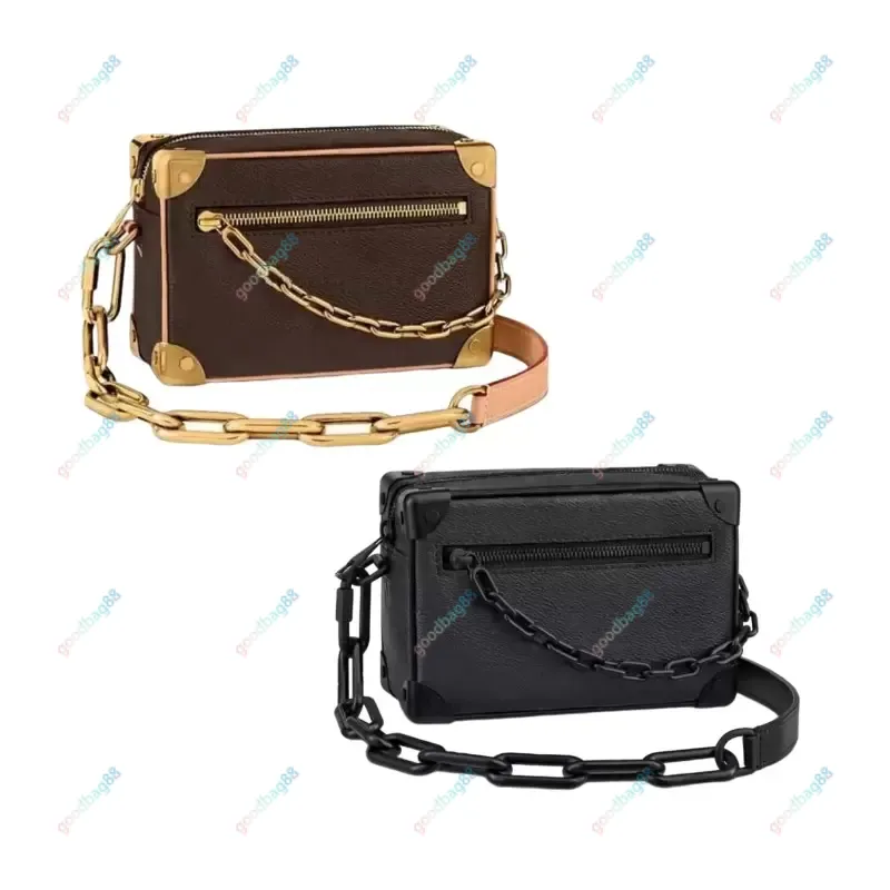 Tasarımcı omuz çantası mini yumuşak gövde zinciri çanta kare cüzdanlar çapraz gövde haberci çantaları m44735