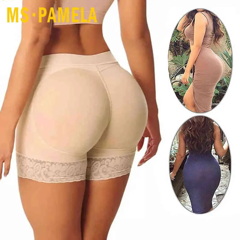 Xpay Kobiety Wyściełane Jednolite Butt Hip Enhancer Butt Pads Plotki Majtki Shaper Pośladki z Push-Up Lifter Bielizna Y220411