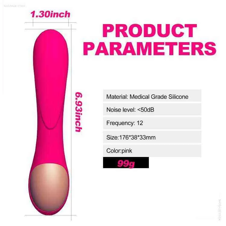 NXY Vibrators Adult Female Sex Toy Vibrating Bar g Spot Clitoris Massage Masturbator Dildo Silicone Vibrator f_voghion.com