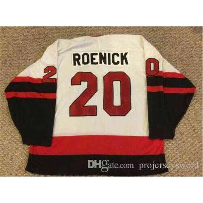 #20 Jeremy Roenick Thayer Academy High School Jersey 100% Stitched Embroidery s Hockey Jerseys White 