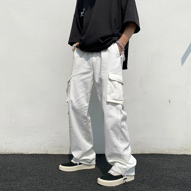 White baggy pants mens hotsell