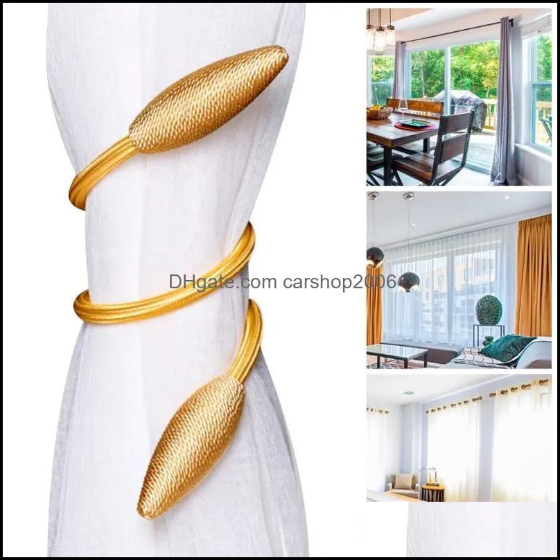 Other Home Decor Arbitrary Shape Strong Curtain Tiebacks Alloy Hanging Belts Ropes Holdback Rods Accessoires Ring