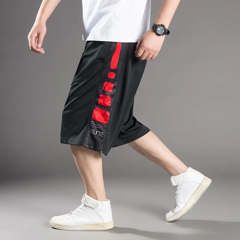 Plus Size Mens Quick Dry Mens Long Basketball Shorts And