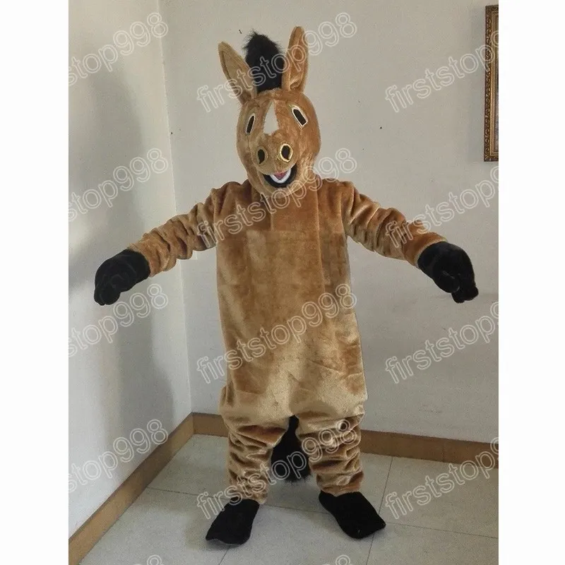 Halloween Horse Mascot Costume High Quality Cartoon Anime theme character Adults Size Christmas Outdoor Advertising Outfit Suit