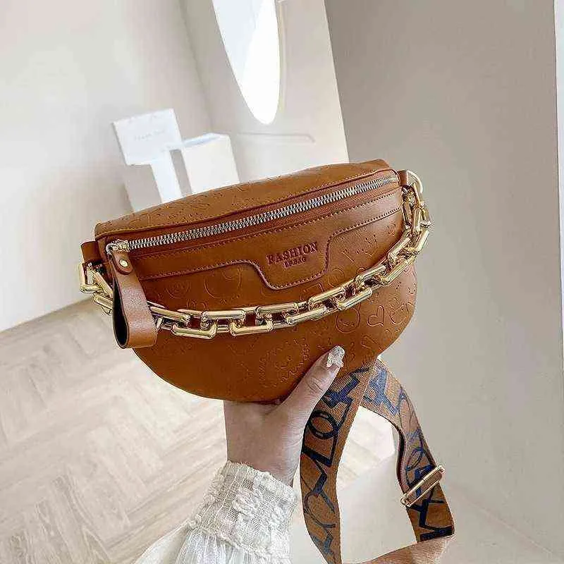 Elegant HBP Waist Bag Three Second With Effen Kleur PU Leather Taille Tassen Voor Vrouwen Stijlvolle Dikke Ketting Fanny Pack Brede Band And Crossbody 220727 From Nxyshoe 47.57 DHgate.Com