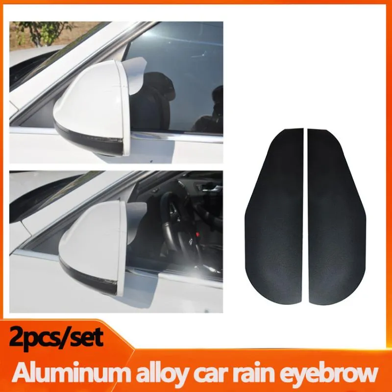 Bilarrangör 2st/Set bakspegel Regn Eyebrow Auto Baksikt Sidesköld snöskydd Sol Visor Skugga Protector