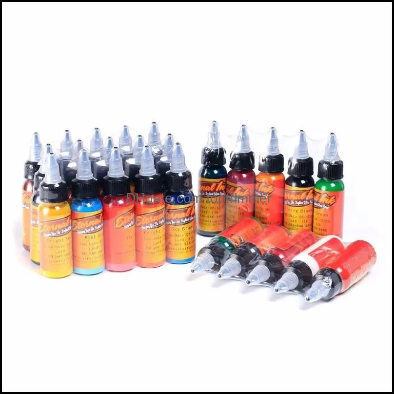 30ml/ bottle tattoo ink set microblading permanent makeup art pigment 16 pcs cosmetic tattoo paint for eyebrow eyeliner lip body