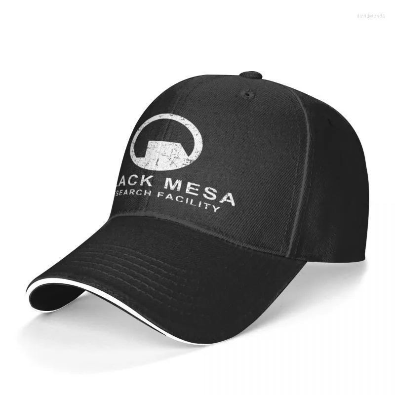 Bérets noir Mesa Half Life Cool Euro, casquette pour hommes et femmes, casquette de Baseball, visière de luxe pour hommes et femmes, bérets, bérets, Davi22