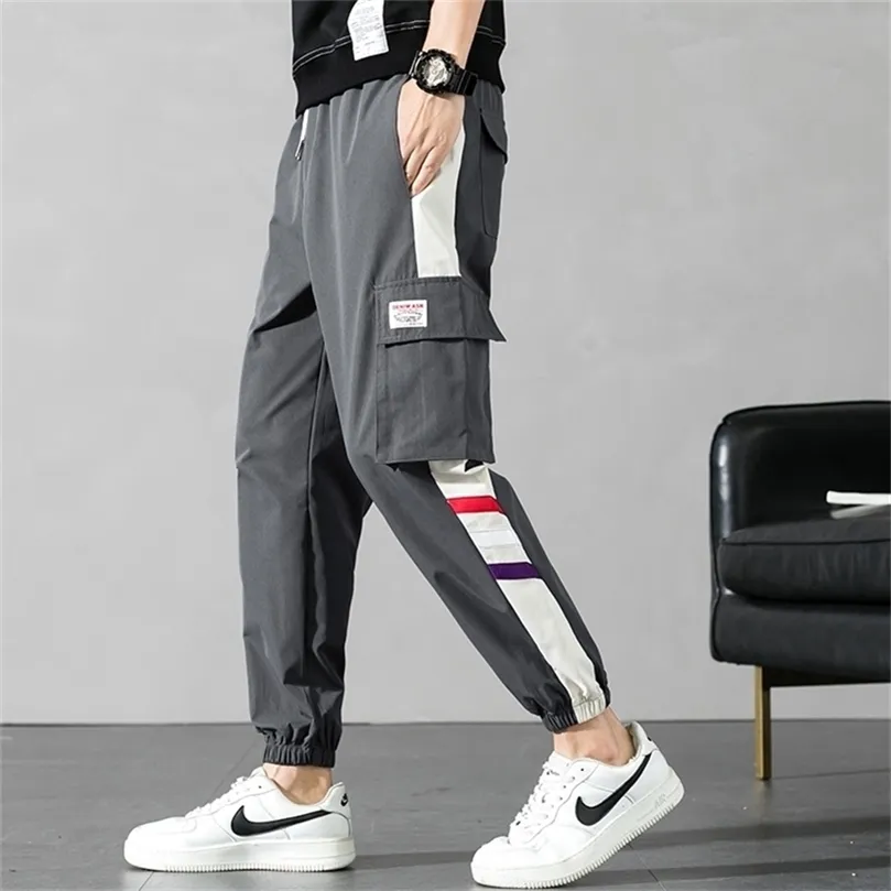 Sweatpants Harem Brand streetwear joggar mode multi-pocket lastbyxor män avslappnade byxor 20113030