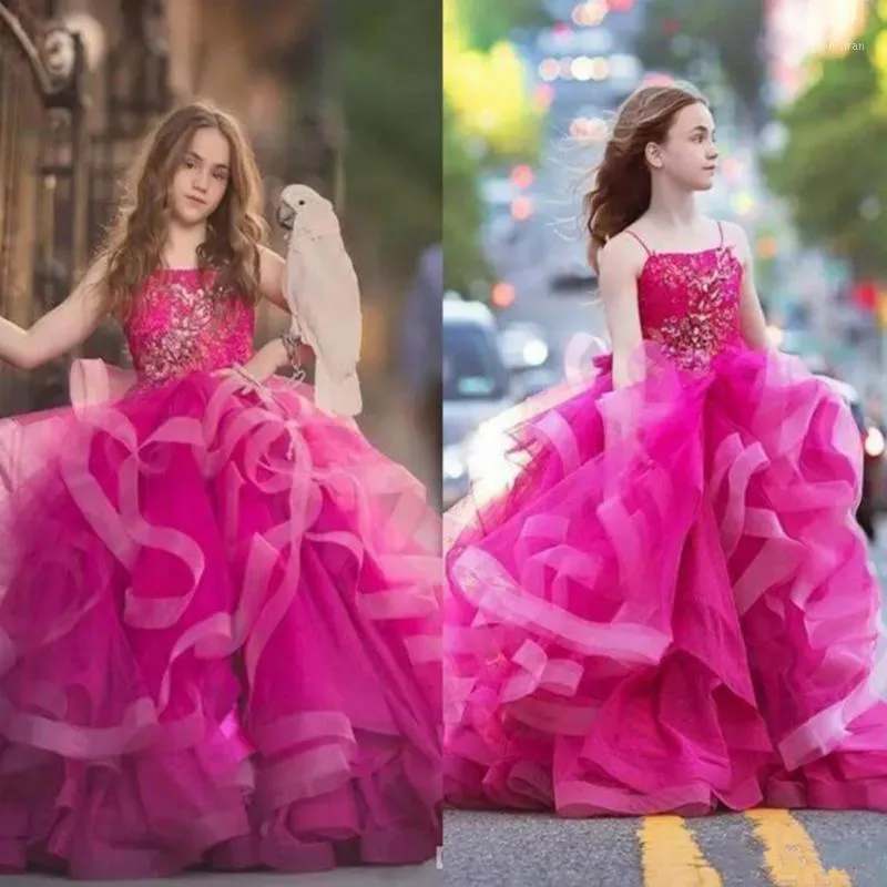 여자의 드레스 꽃 여자 드레스 결혼식 귀여운 3D 꽃 공주 파티 럭셔리 볼 가운 공식 대회