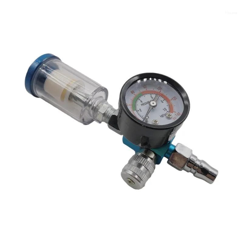 Professional Spray Guns Gun Air Regulator Valve Pressure Gauge And In-line Trap Filter Tool Mini