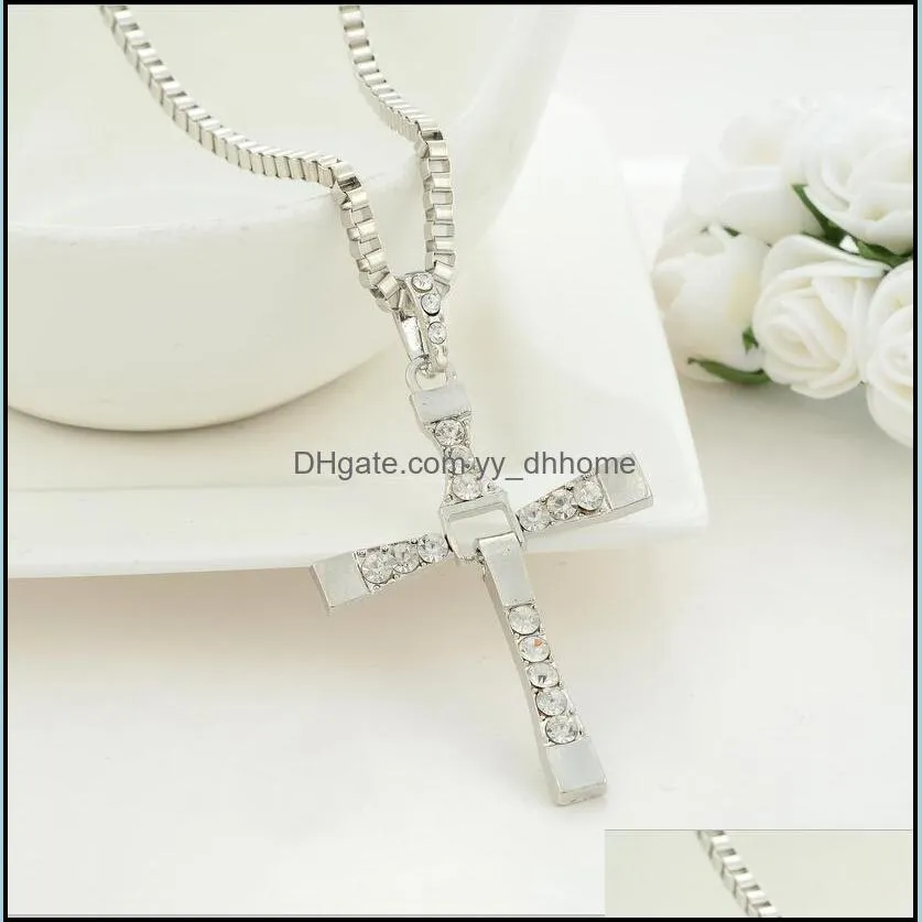 pretty necklace for men fast and tourette dominic toretto cross cross beautifully pendant men necklace yydhhome