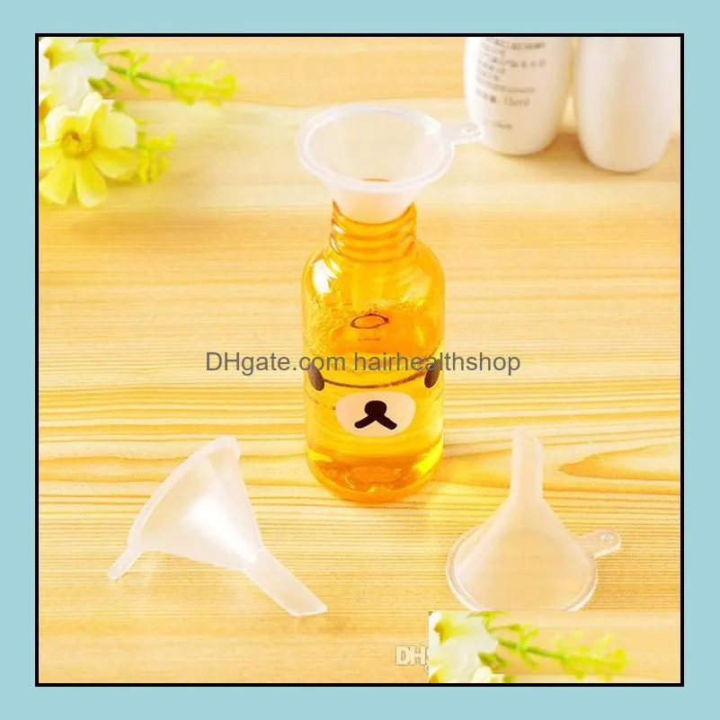 plastic mini small funnels for perfume liquid  oil filling empty bottle packing tool beauty tools