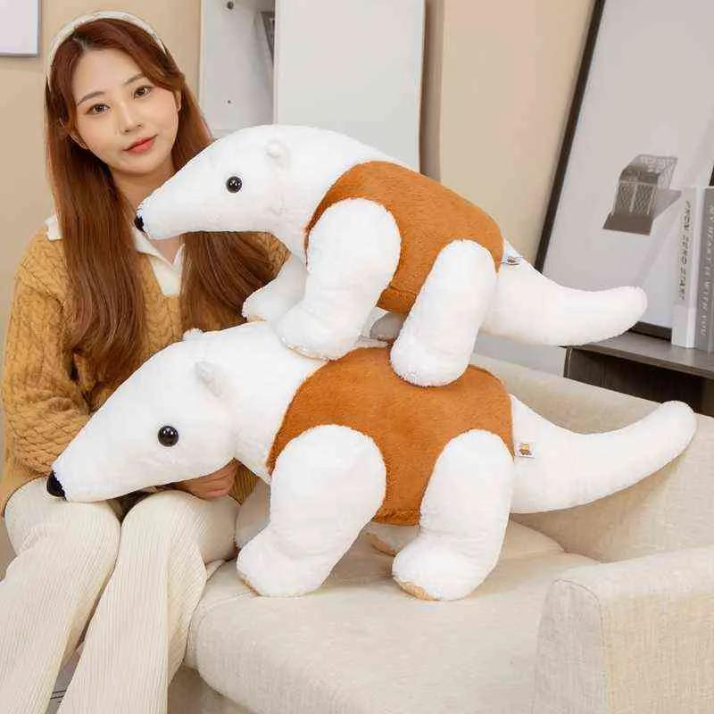 7090 cm Vackra pangolin dockor Plushie Toy Simulation Söt Animal Anreater Kudde fyllda mjuka dockor för LDREN -pojkar gåvor J220729