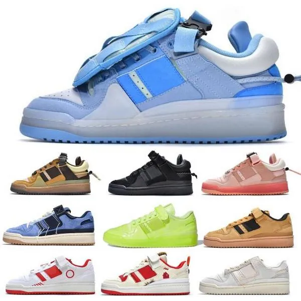 Forum 84 Low Bad Bunny Running Shoes Top Forums Atmos Wheat Back to School Buckle Pink Easter Blue 2022 Men Women Authentic Trainers Sneaker Size 36 - 46