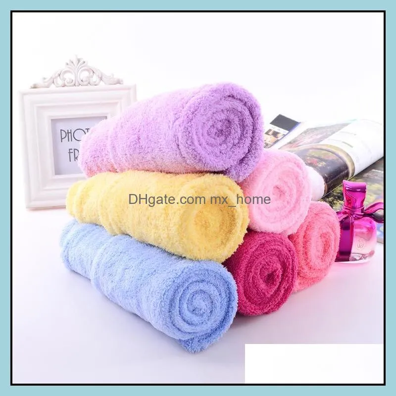 6 Colors Soft Shower Caps Towel Magic Quick Dry Hair Microfiber Towel Drying Comfortable Turban Wrap Hat Caps Spa Bathing Caps DH0446