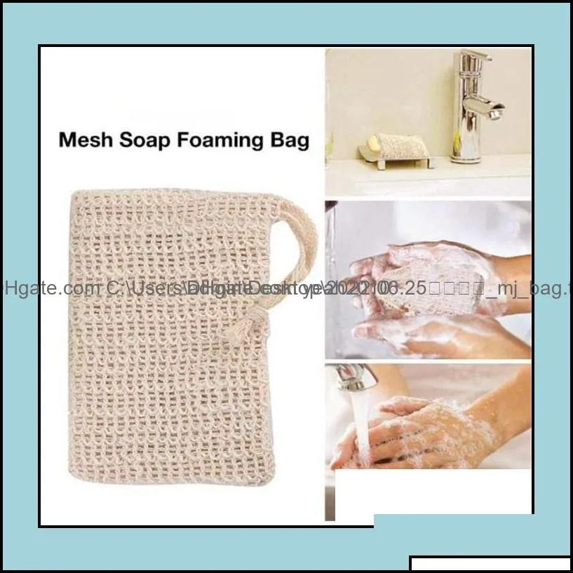 Brushes, Sponges Scrubbers Bathroom Aessories Home & Gardennatural Exfoliating Mesh Sisal Soap Saver Bag Pouch Holder For Shower Bath