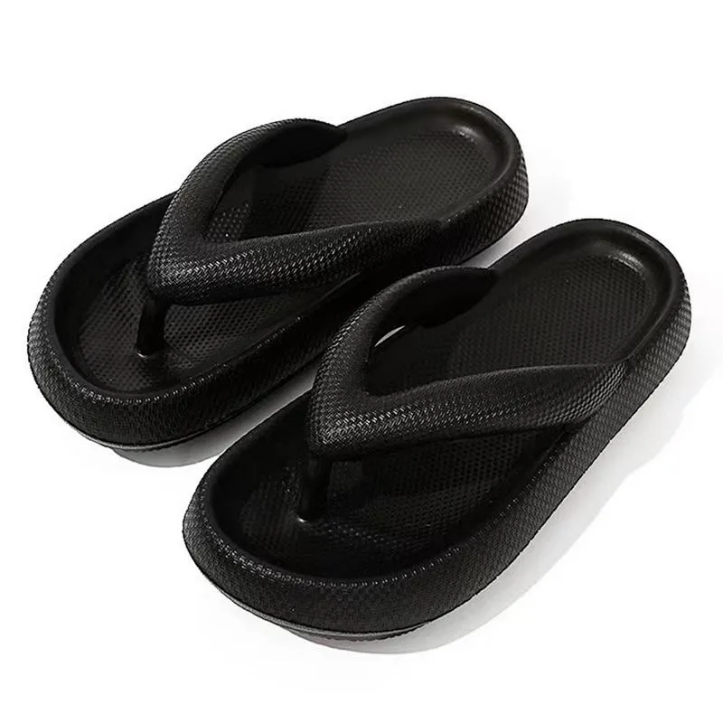 Slippers Cloud Men Thick Platform Flip Flops Summer Man's Shoe EVA Soft Women Sandals Woven Designer Shoes Home Non-Slip SlidesSlippers