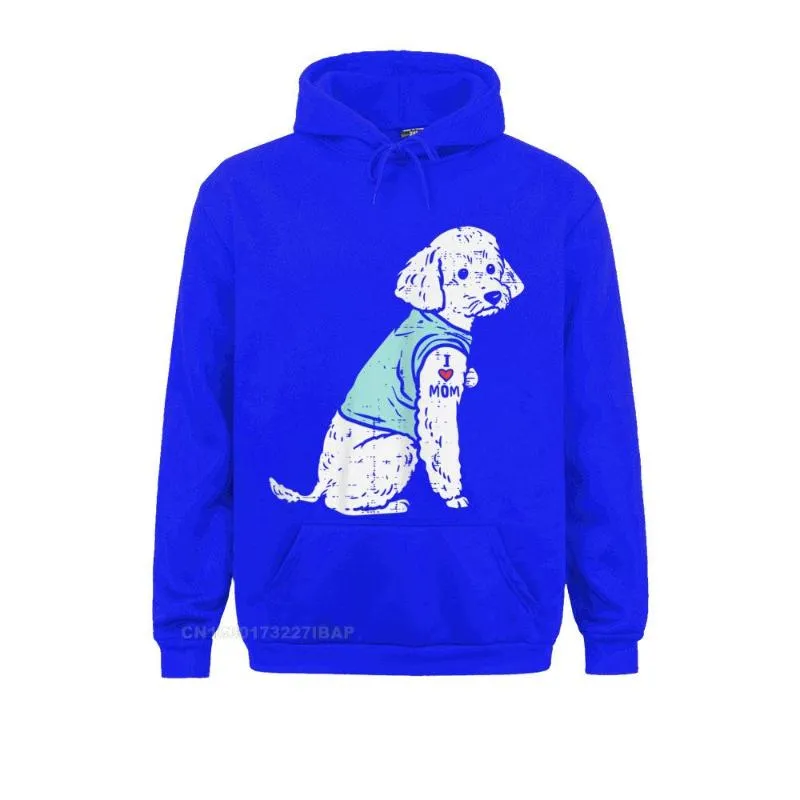 I Love Mom Childish Hoodie For Men And Women Cute Pet Dog And Dog