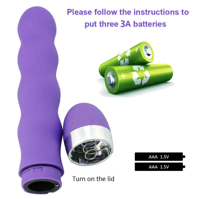 Sex Toy Vibrator S Massager Female Toys Sticks stora dildos Masturbation Klitorisstimulering och G-Spot B54X 1VWA E8FH