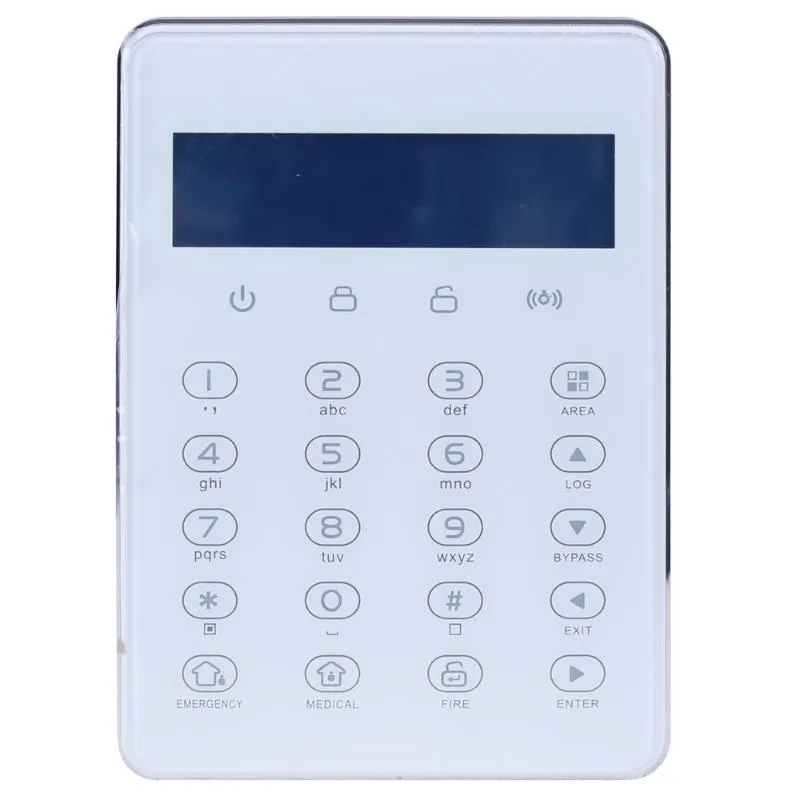 Alarm Systems FC-7688 Plus LCD Display Wired Touch Keypad Compatible With TCP IP GSM Home Systemalarm