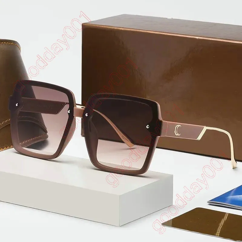 2022 Navigator Rahmen Sonnenbrille Übergroße quadratische Sonnenbrille Frau Retro Schwarze Fahrtöne Eyewear weibliche Vintage -Marke Designer Spiegel Sonnenbrillen Oculos 006