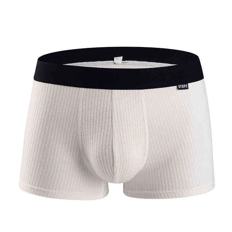 Mens Sexy Modal Boxer Briefs, Breathable Soft Underwear With U