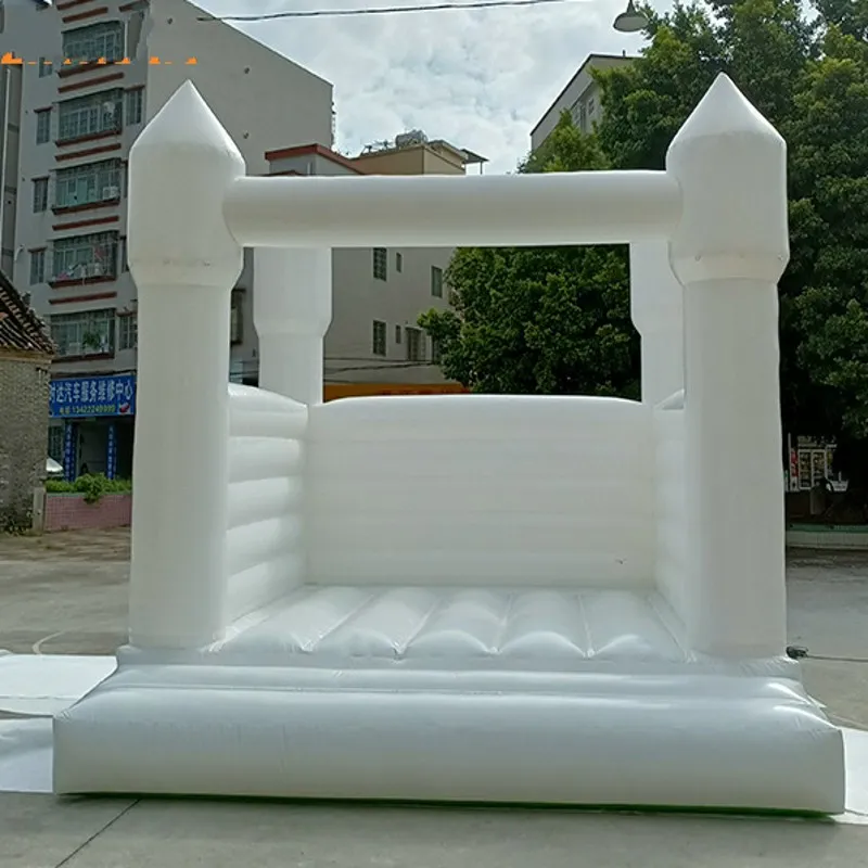 10x10ft 13x13ft outdoor Inflatable Wedding Bouncer white Bounce House Birthday party Jumper Bouncy Castle for rental Mats E3
