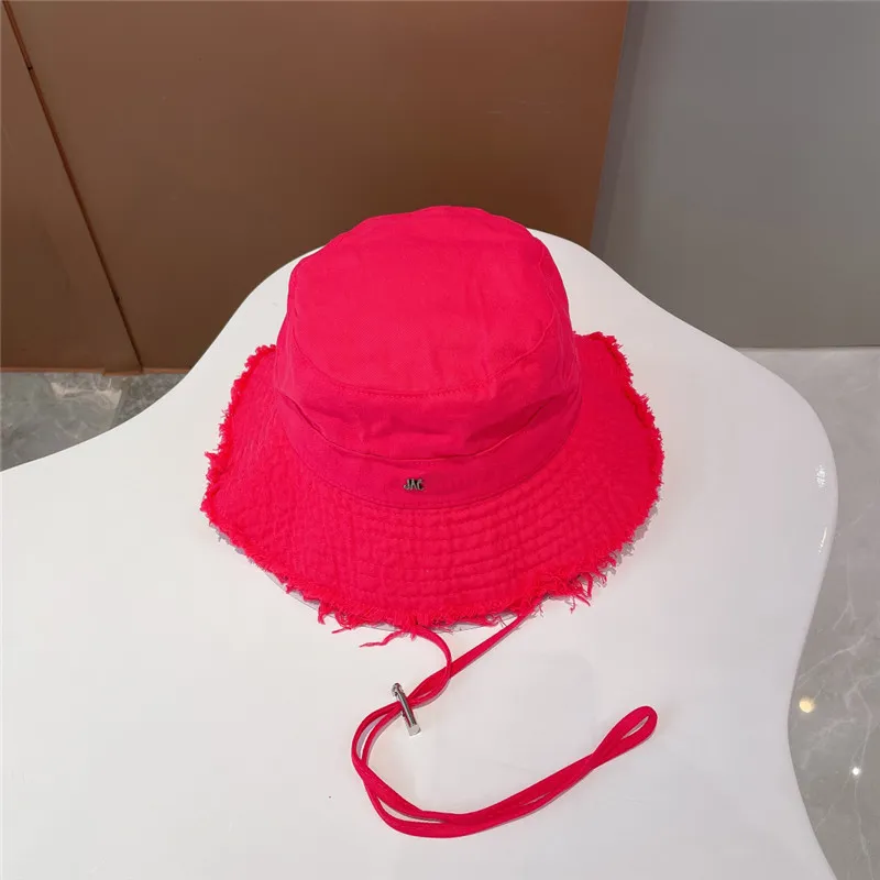 Ball Caps Wide Brim Bucket Hats for Woman Mens Designer Fisher Sunhat with  Strap Women Summer Shade Hiking Beanies Casquette Jac Cap Tidal flow design