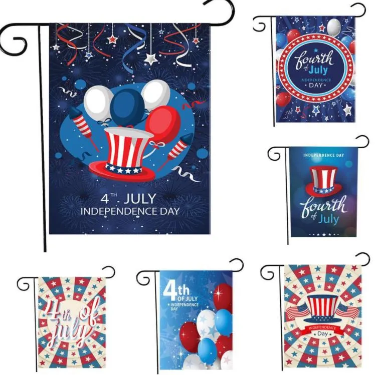 30x45cm American National Day Banner US Independence Days Flag Courtyard Garden-Banner High-grade National Day Garden Banner Flags SN4533