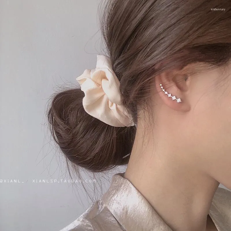 Stud 925Sterling Silver Earrings Fashion Zircon Super Flash Multiple Ear Piercings For Women Korean Graceful OnlineStud Kirs22