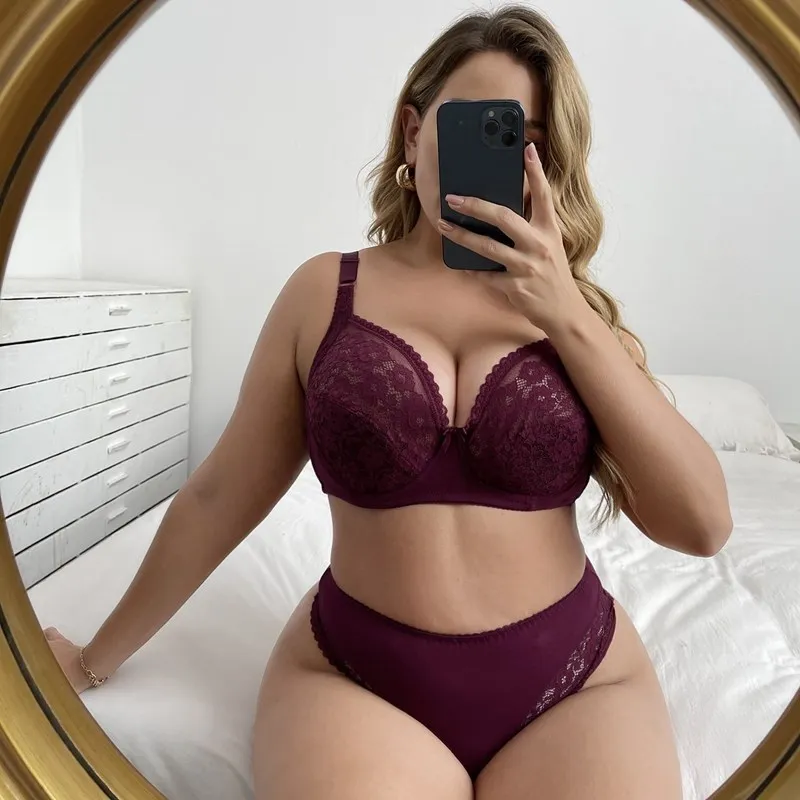 Xiushiren Plus Size Minimizer Bra Set Solid Color... From Kua01, $9.75 |  DHgate.Com