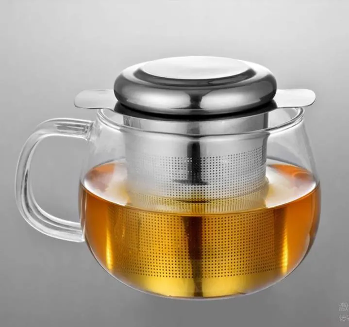 Reusable Stainless Steel Tea Infuser Basket Fine Mesh Strainer with 2 Handles Lid-Tea and Coffee Filters for Loose Tea-Leaf SN6221