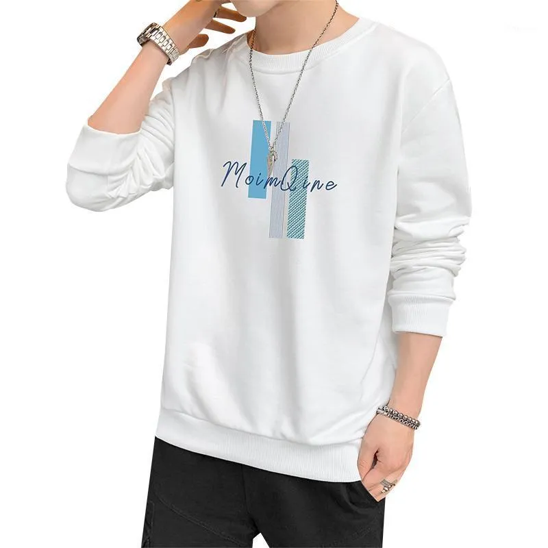 T-shirts pour hommes 2022sweat-shirt de course automne chemise de fond tendance coréenne t-shirt lâche mode tout-match à manches longues