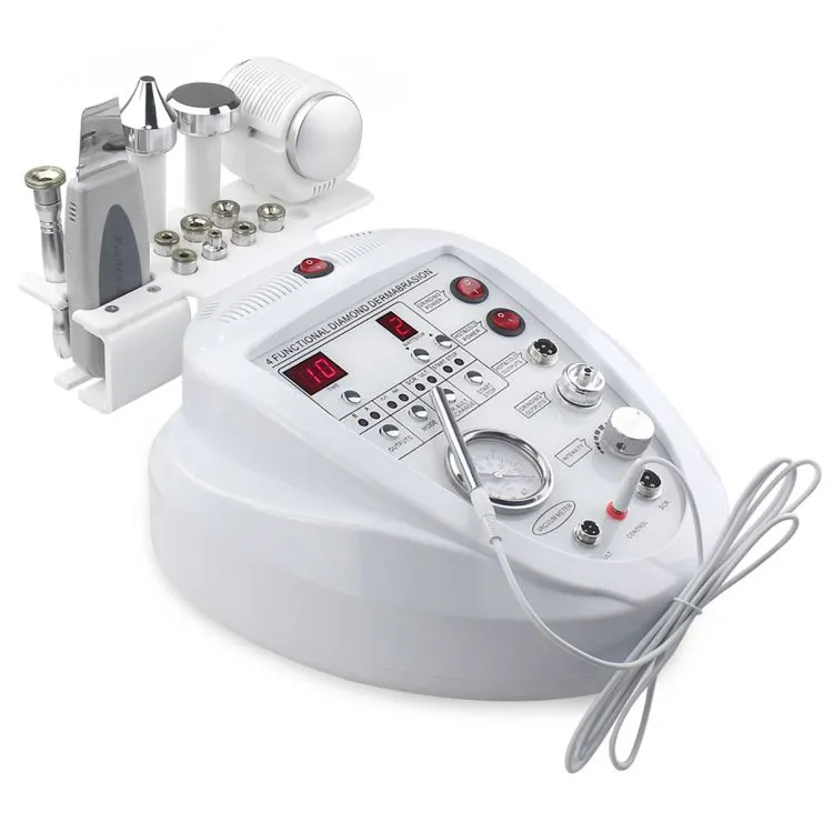 Microdermabrasion 4 i 1 Diamond Machine Dermabrasion Hydro Face Beauty Anti Aging Wrinkle Skincare Blackhead Remover Exfoliator för salong Användning