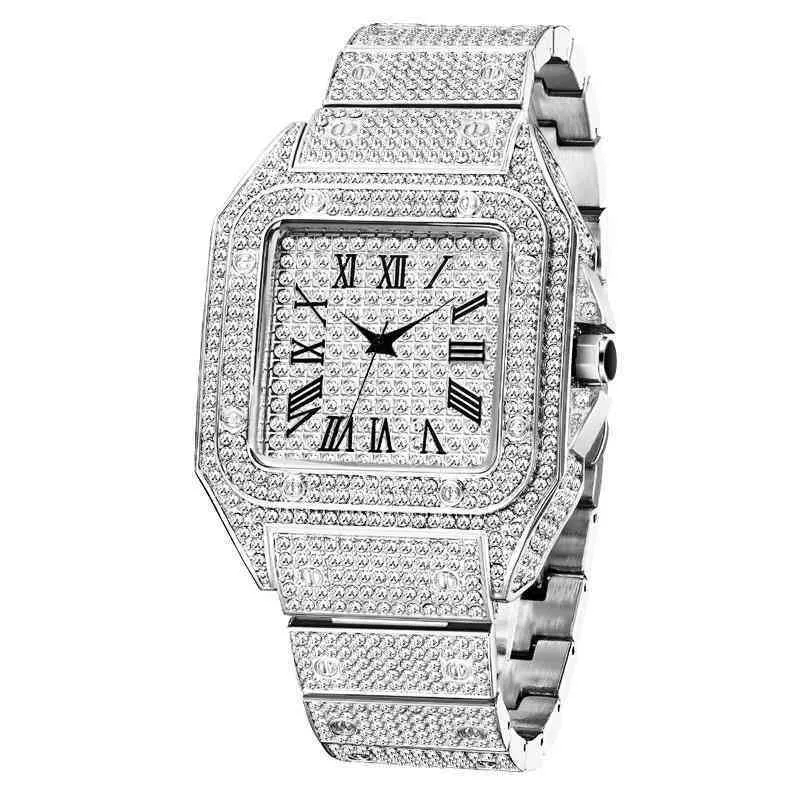 DHgate.com:Mens Luxury Diamond Watch, Square Face, Thin