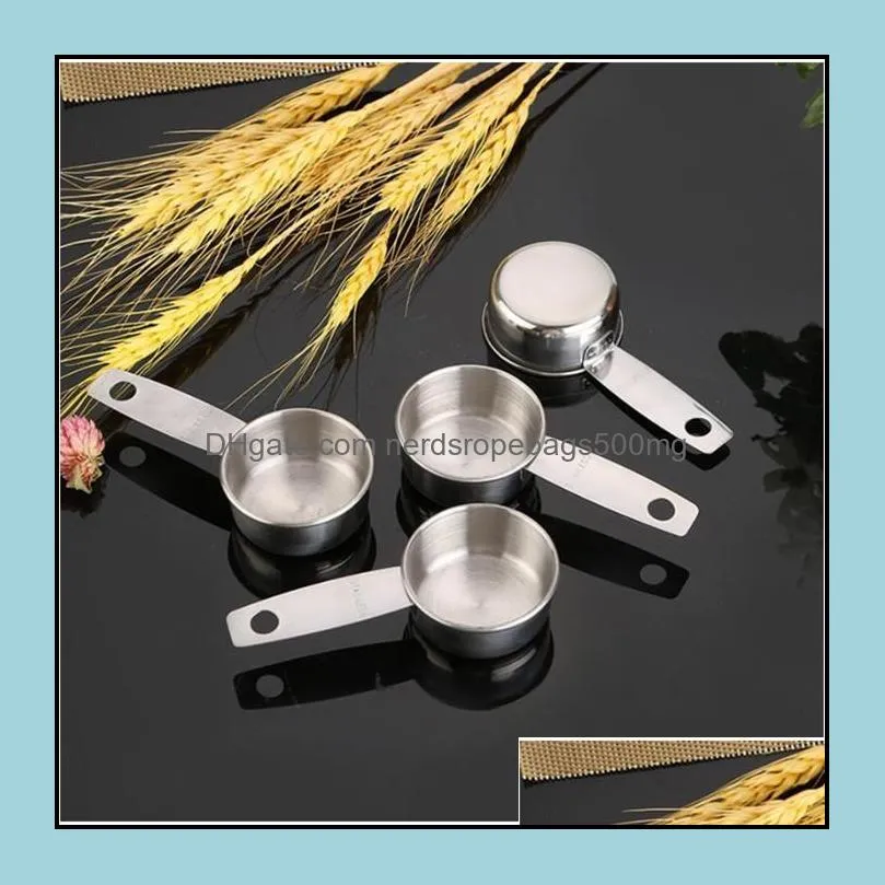 Dessert measuring Tools stainless steel measuring spoons kitchen baking tool coffee beans counting cup Seasoning quantity spoon 158 N2