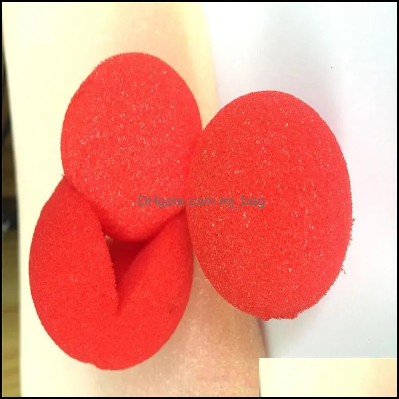 halloween red clown nose sponge circus novelty foam for party cosplay costumes masquerade decorations christmas gift wq538